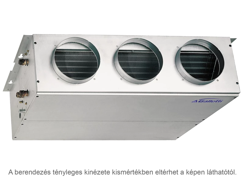 GALLETTI  UTN 30 A DF (UT30A0LL0000N0A)  Légcsatornás fan-coil, parapet/mennyezeti, 4 csöves 17,7 kW, 230-1-50